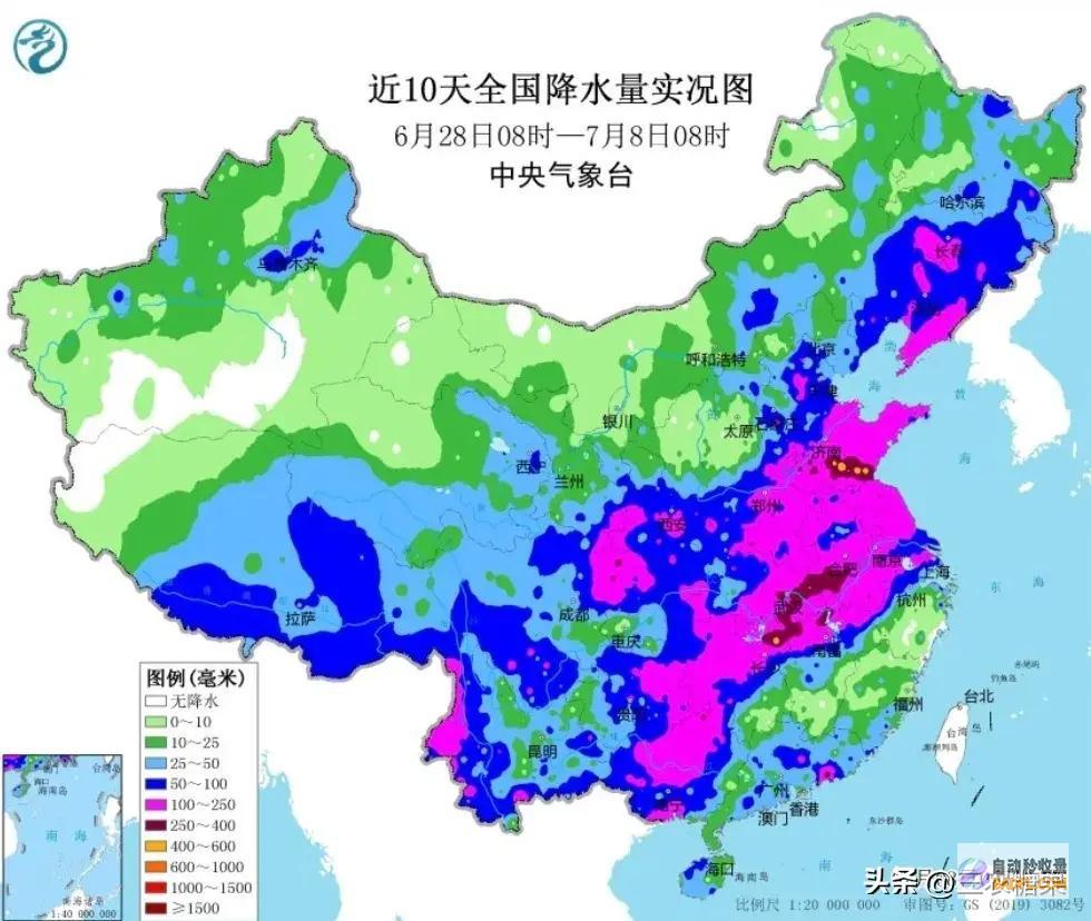 强降雨高温核心已定当天夜间至7月9日天气预告暴