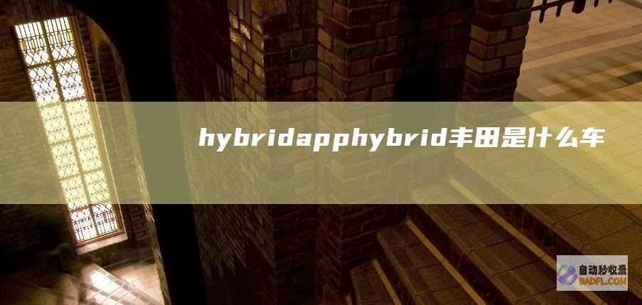 hybridapp (hybrid丰田是什么车)