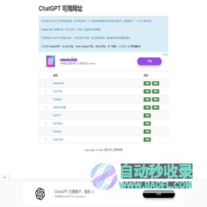 ChatGPT 镜像网站 - 最优网址