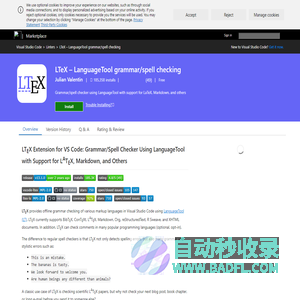 LTeX – LanguageTool grammar/spell checking - Visual Studio Marketplace