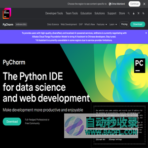 PyCharm: the Python IDE for data science and web development