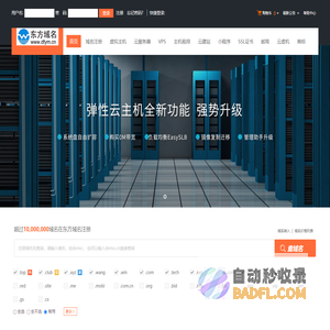 东方域名-专业虚拟主机域名注册服务商!稳定、安全、高速的虚拟主机！域名注册虚拟主机租用