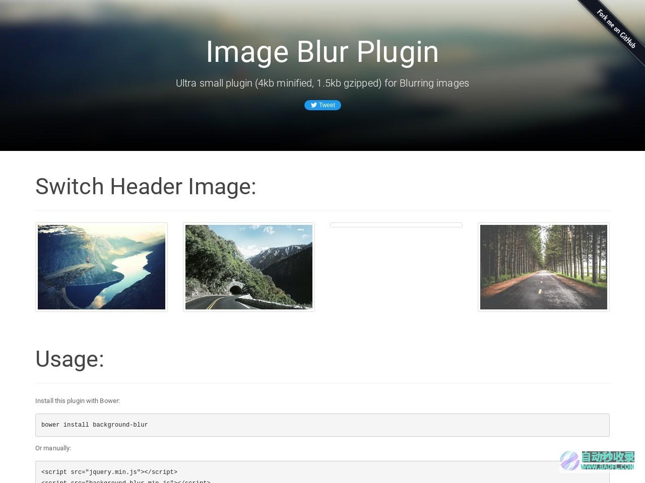 Background Blur - plugin by @msurguy