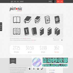 Icon Fonts | Pictonic.co