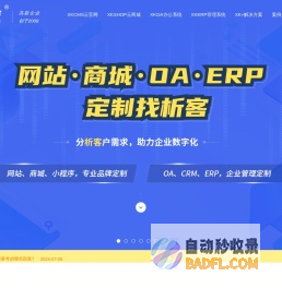 企业网站建设|江门网站建设|小程序商城|ERP系统-析客网络