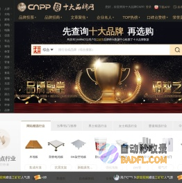 十大品牌网CNPP → 品牌排行榜，品牌网门户