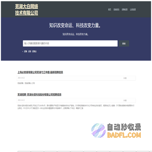 芜湖大白网络技术有限公司 - 芜湖大白网络技术有限公司
