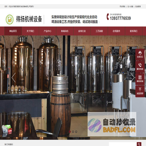 精酿自酿啤酒设备厂家-得扬机械科技多年专业厂家直供