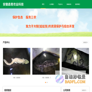 安徽森育农业科技有限公司-大鲵（娃娃鱼）养殖基地-阜阳太和大鲵（娃娃鱼）养殖