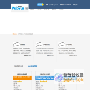 专业的云计算、动态域名服务提供商 - 公云PubYun
