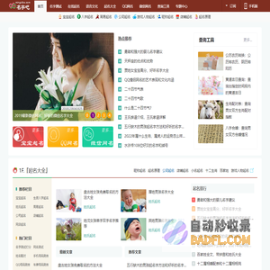 姓名测试打分-宝宝起名-QQ网名-微信网名 - 名字吧