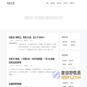 网创之道 - 最新热门网络副业项目分享
