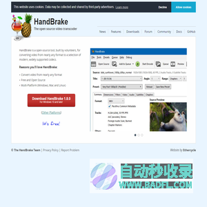 HandBrake: Open Source Video Transcoder