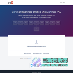 Jpeg.io | Convert any major image format into a highly optimized JPEG