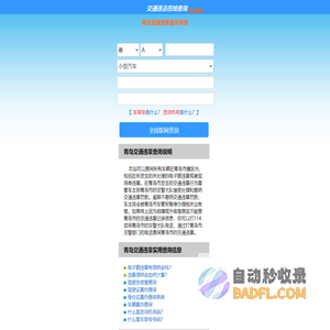（手机版）青岛交通违章查询-青岛违章查询网