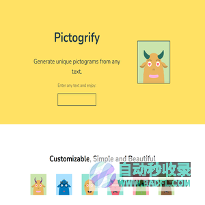 Pictogrify | Generate unique pictograms from any text