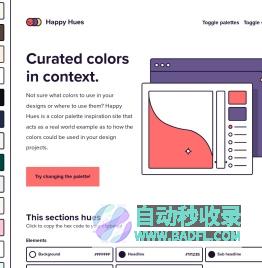 Happy Hues - Curated colors in context.