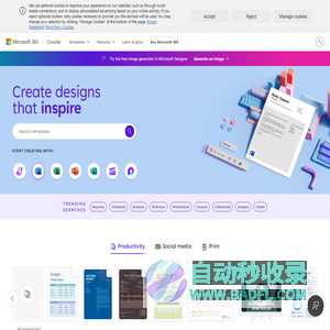 Free templates for social media, documents & designs | Microsoft Create