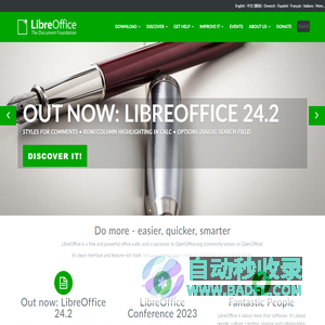 Home | LibreOffice - Free Office Suite - Based on OpenOffice - Compatible with Microsoft