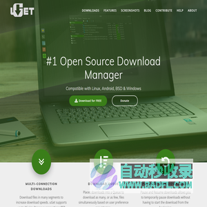 #1 Open Source Download Manager · uGet Download Manager