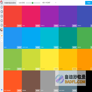 Material UI Colors | Color Palette for Material Design