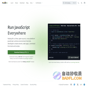 Node.js — Run JavaScript Everywhere