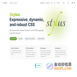 Stylus | An expressive, robust, feature-rich CSS language built for Node.js