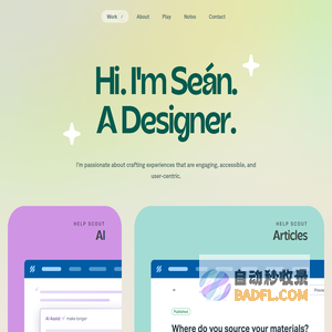 Seán Halpin • Product Designer