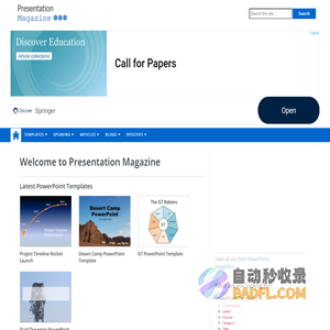 Presentation Magazine - 2300 Free PowerPoint Templates and Backgrounds