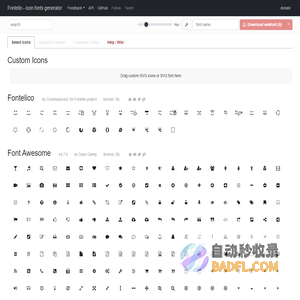 Fontello - icon fonts generator