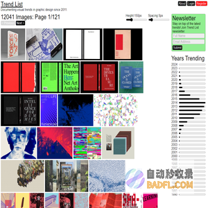 Trend List – Documenting visual trends in graphic design since 2011.