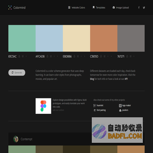 Colormind - the AI powered color palette generator