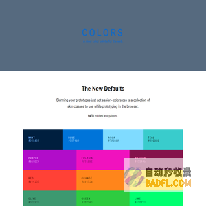 Colors - A nicer color palette for the web.