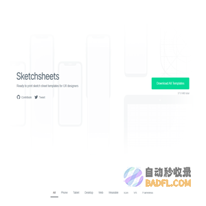 Sketchsheets - Ready to print sketch sheet templates for UX designers