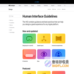 Human Interface Guidelines | Apple Developer Documentation