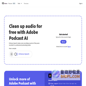 Enhance Speech from Adobe | Free AI filter for cleaning up spoken audio