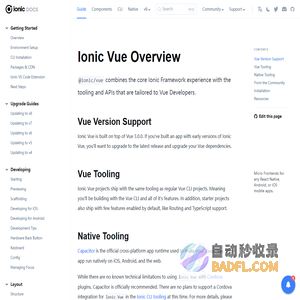 Ionic Vue Overview | Vue.js Framework Documentation