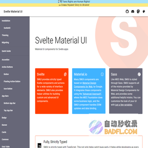 Svelte Material UI
