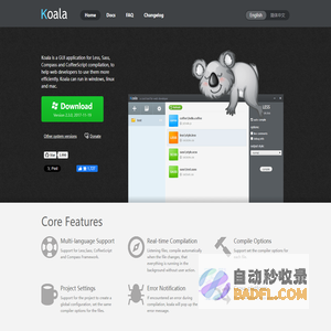 Koala - a gui application for LESS, Sass, Compass and CoffeeScript compilation.