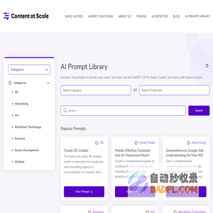 AI Prompt Library - Content at Scale