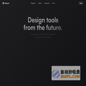 Diagram · Design tools from the future.