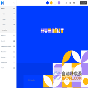 Huemint - Color palette generator for brands, websites and graphics