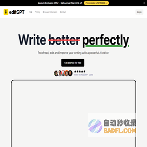 Proofread, edit and track changes to your content in chatGPT.  | editGPT