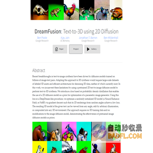 DreamFusion: Text-to-3D using 2D Diffusion