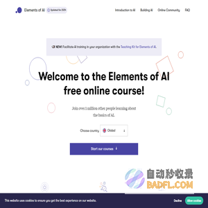 A free online introduction to artificial intelligence for non-experts