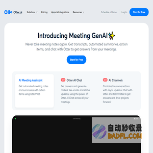 Otter.ai - AI Meeting Note Taker & Real-time AI Transcription