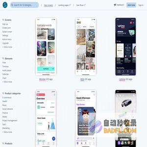 Screenlane - Web & mobile UI design inspiration