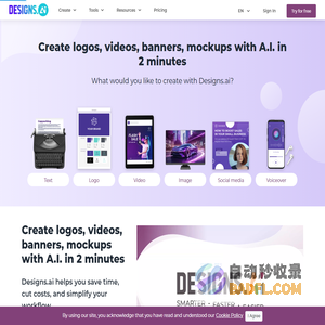 Designs.ai - Creative work done effortlessly