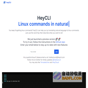 heyCLI - your copilot for linux commands