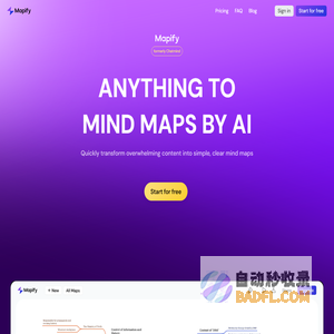 Mapify: Transform anything to mind maps by AI, formerly Chatmind